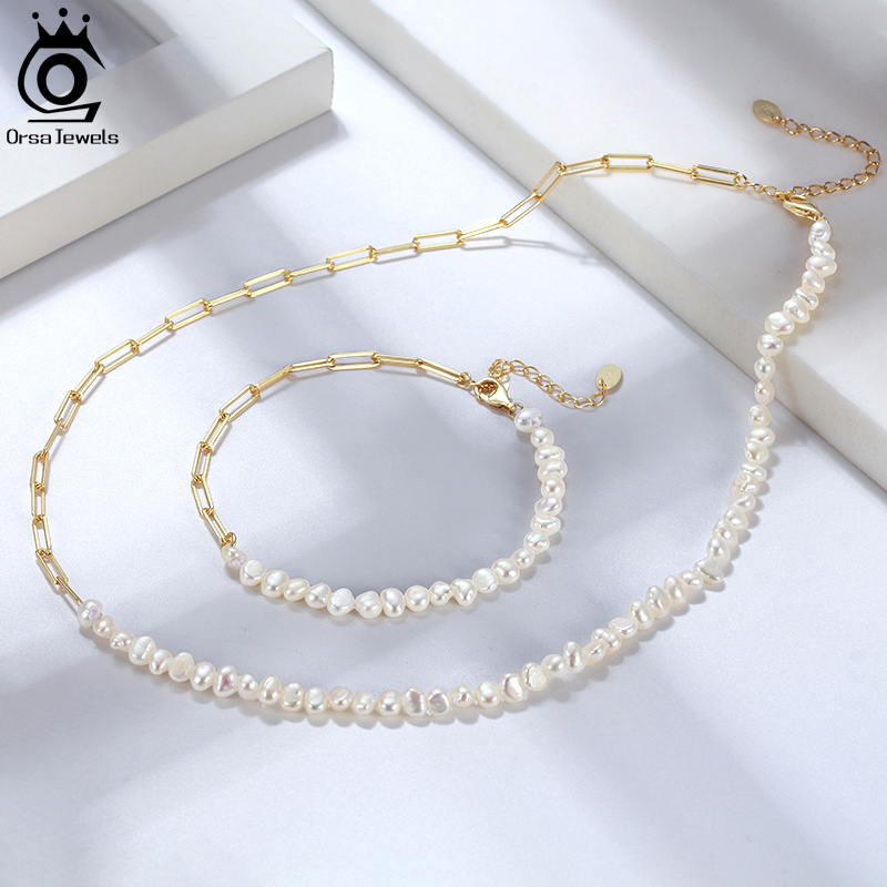 ORSA JEWELS Half Pearl Chain C - Pearl Trim Chain 评论和价格