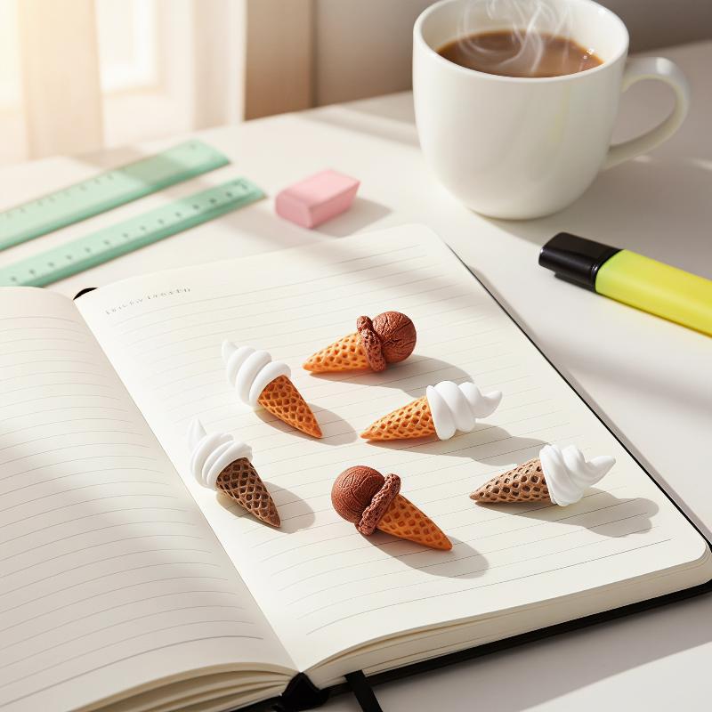 Kawaii Mini Resin Ice Cream Em - Embellishments For Scrapbooking 评论和价格