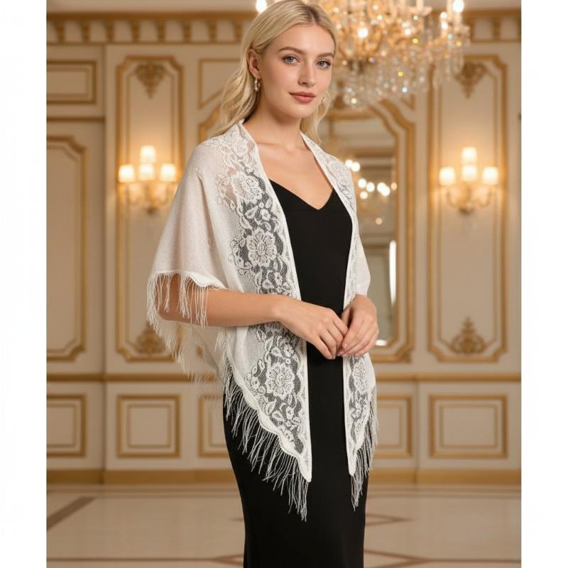 Tassel Fringe Bridal Wrap Tria - Tassel Fringe Trim 评论和价格
