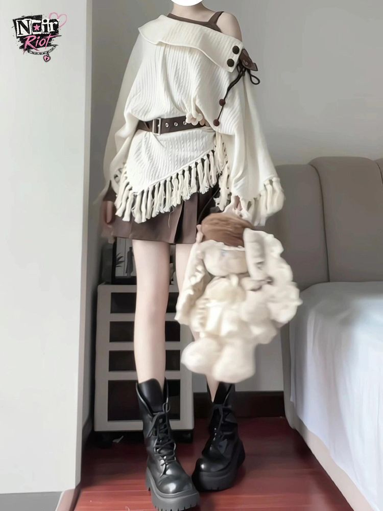 Japanese Vintage Mori Kei 2pcs - Tassel Fringe Trim 评论和价格