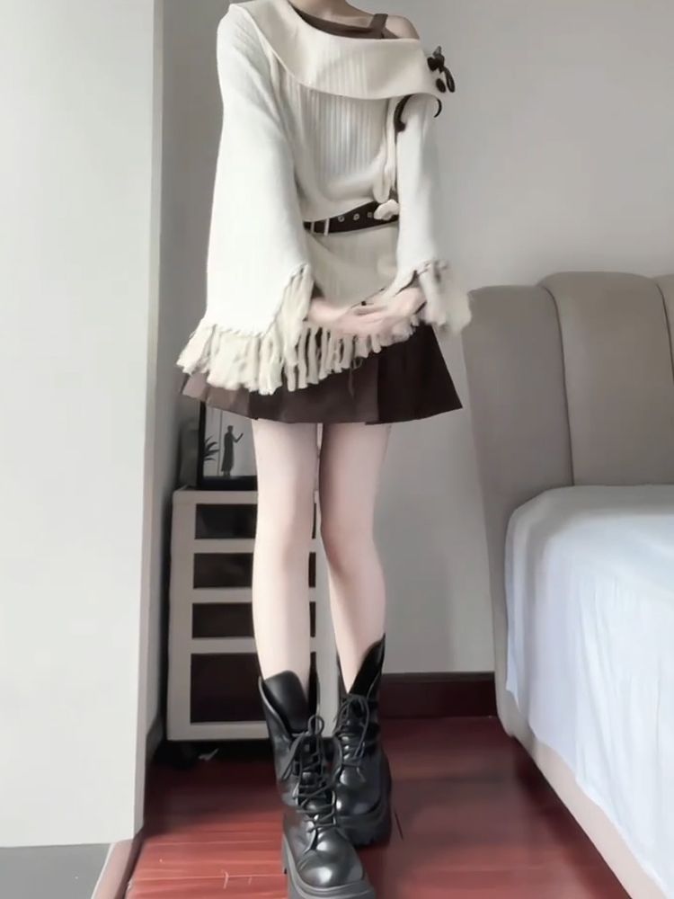 Japanese Vintage Mori Kei 2pcs - Tassel Fringe Trim 评论和价格