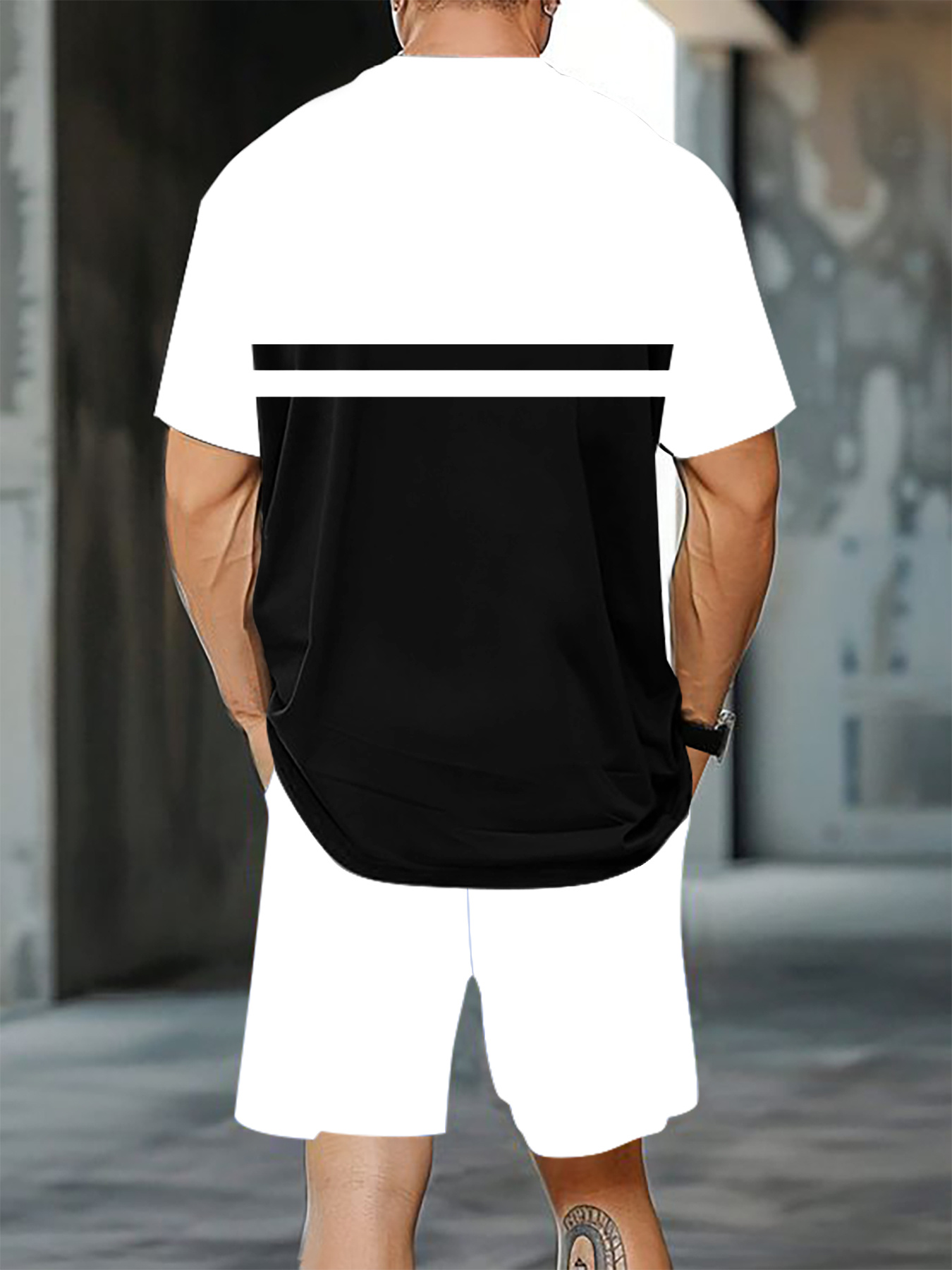Summer Men's Short-Sleeved Sho - Embellish Knit 评论和价格