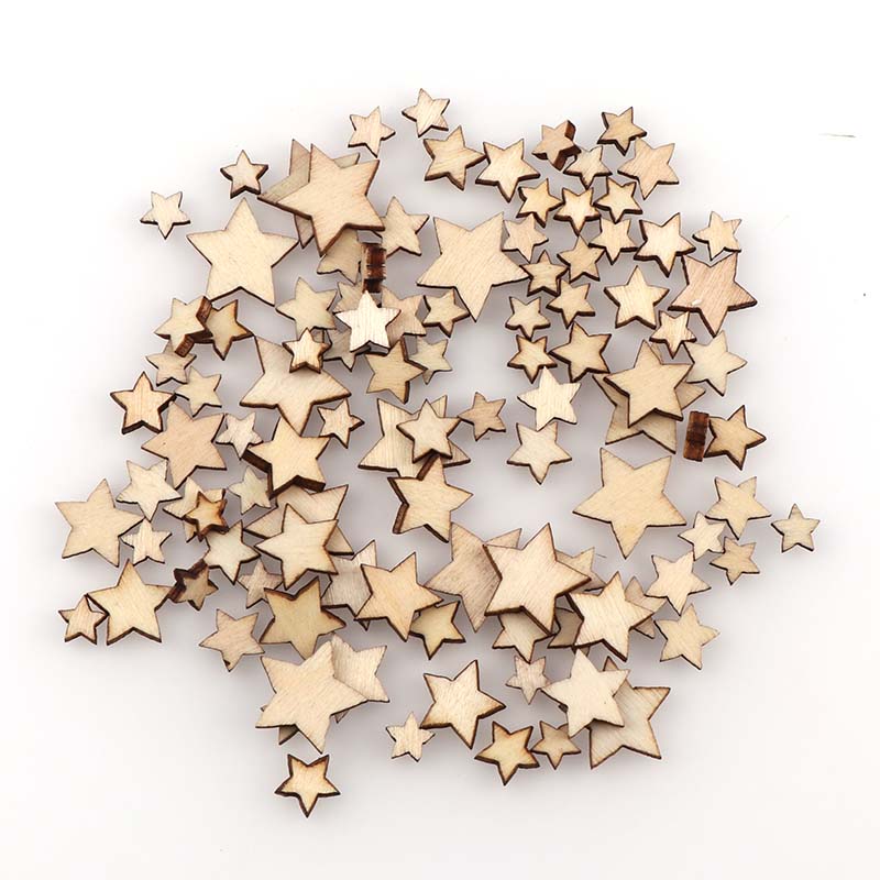 100Pcs DIY Size mixing Pentagr - Embellishments For Scrapbooking 评论和价格