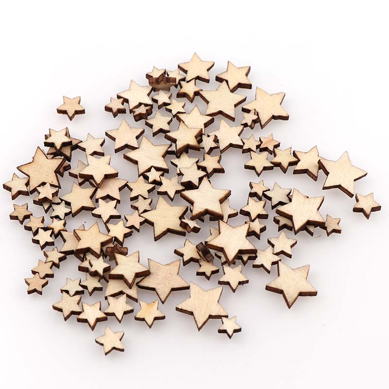 100Pcs DIY Size mixing Pentagr - Embellishments For Scrapbooking 评论和价格