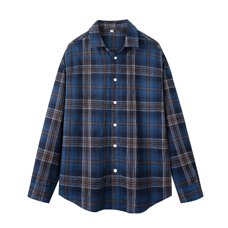 Unisex Plaid Button Down Shirt - Embellish Knit 评论和价格