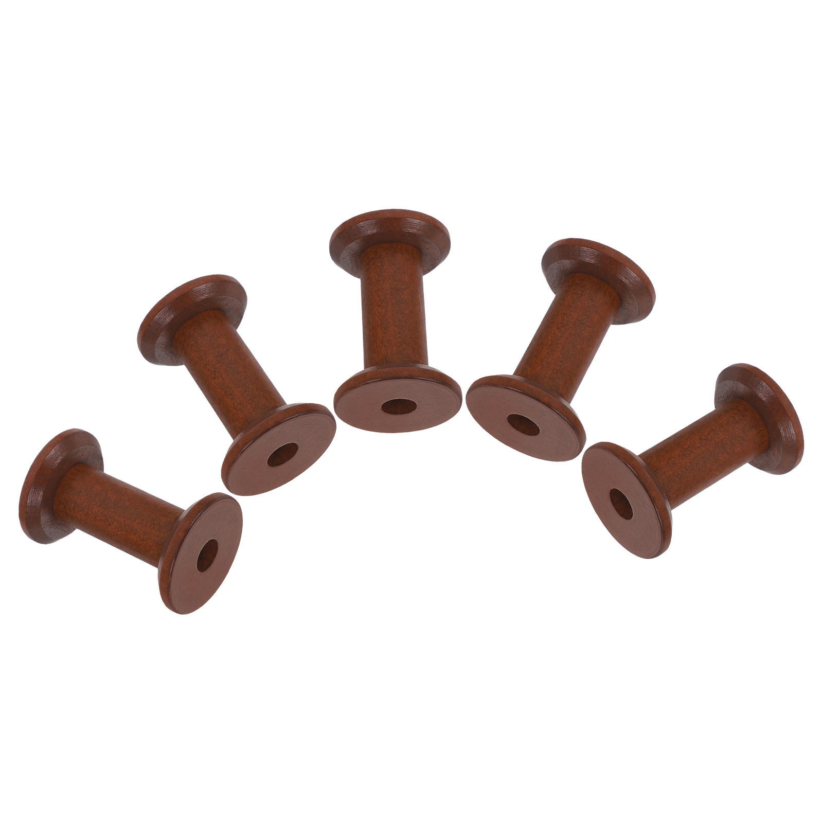 5Pcs Wooden Spools for Thread  - Embroidery Craft 评论和价格